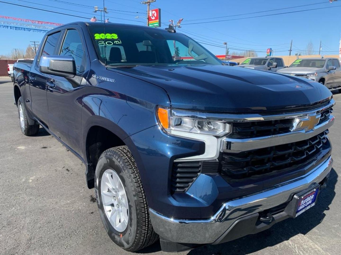 2023 BLUE CHEVROLET SILVERADO 1500 LT (3GCUDDED7PG) with an 5.3L engine, Automatic transmission, located at 2525 S. Cushman, Fairbanks, AK, 99701, (907) 452-5707, 64.824036, -147.712311 - Photo#0