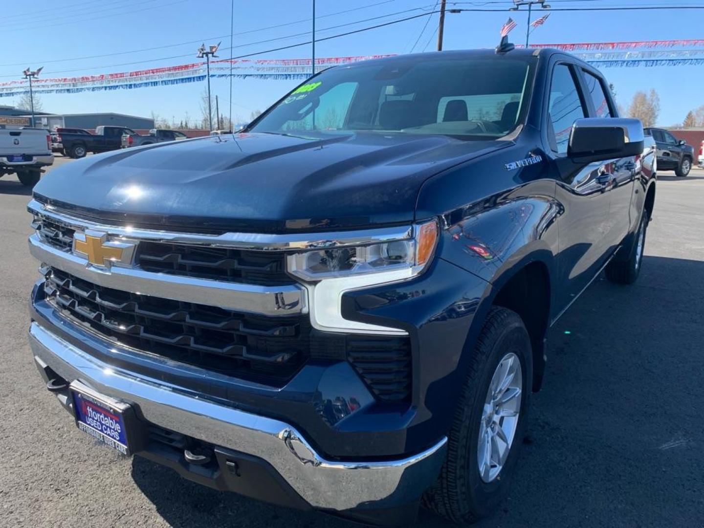 2023 BLUE CHEVROLET SILVERADO 1500 LT (3GCUDDED7PG) with an 5.3L engine, Automatic transmission, located at 2525 S. Cushman, Fairbanks, AK, 99701, (907) 452-5707, 64.824036, -147.712311 - Photo#1