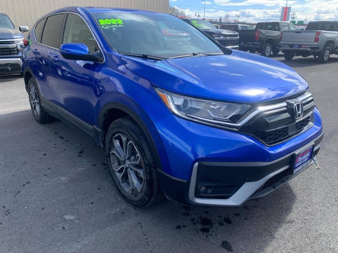 2022 BLUE HONDA CR-V EXL (7FARW2H88NE) with an 1.5L engine, Automatic transmission, located at 2525 S. Cushman, Fairbanks, AK, 99701, (907) 452-5707, 64.824036, -147.712311 - Photo#0