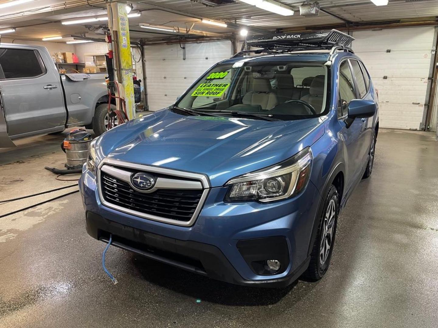 2020 BLUE SUBARU FORESTER PREMIUM (JF2SKAJC1LH) with an 2.5L engine, Automatic transmission, located at 2525 S. Cushman, Fairbanks, AK, 99701, (907) 452-5707, 64.824036, -147.712311 - Photo#1