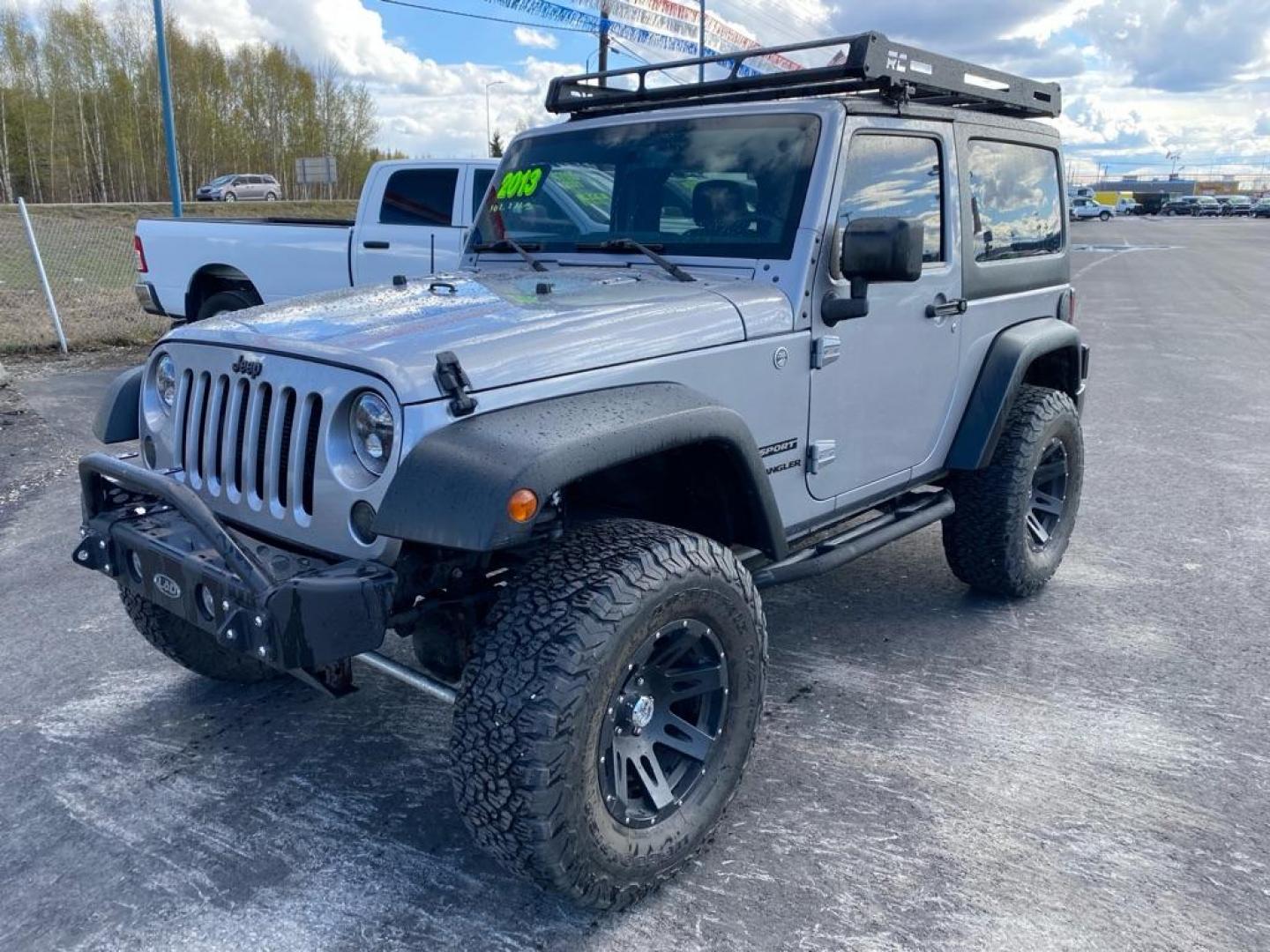 2013 GRAY JEEP WRANGLER SPORT (1C4AJWAG9DL) with an 3.6L engine, Automatic transmission, located at 2525 S. Cushman, Fairbanks, AK, 99701, (907) 452-5707, 64.824036, -147.712311 - Photo#0