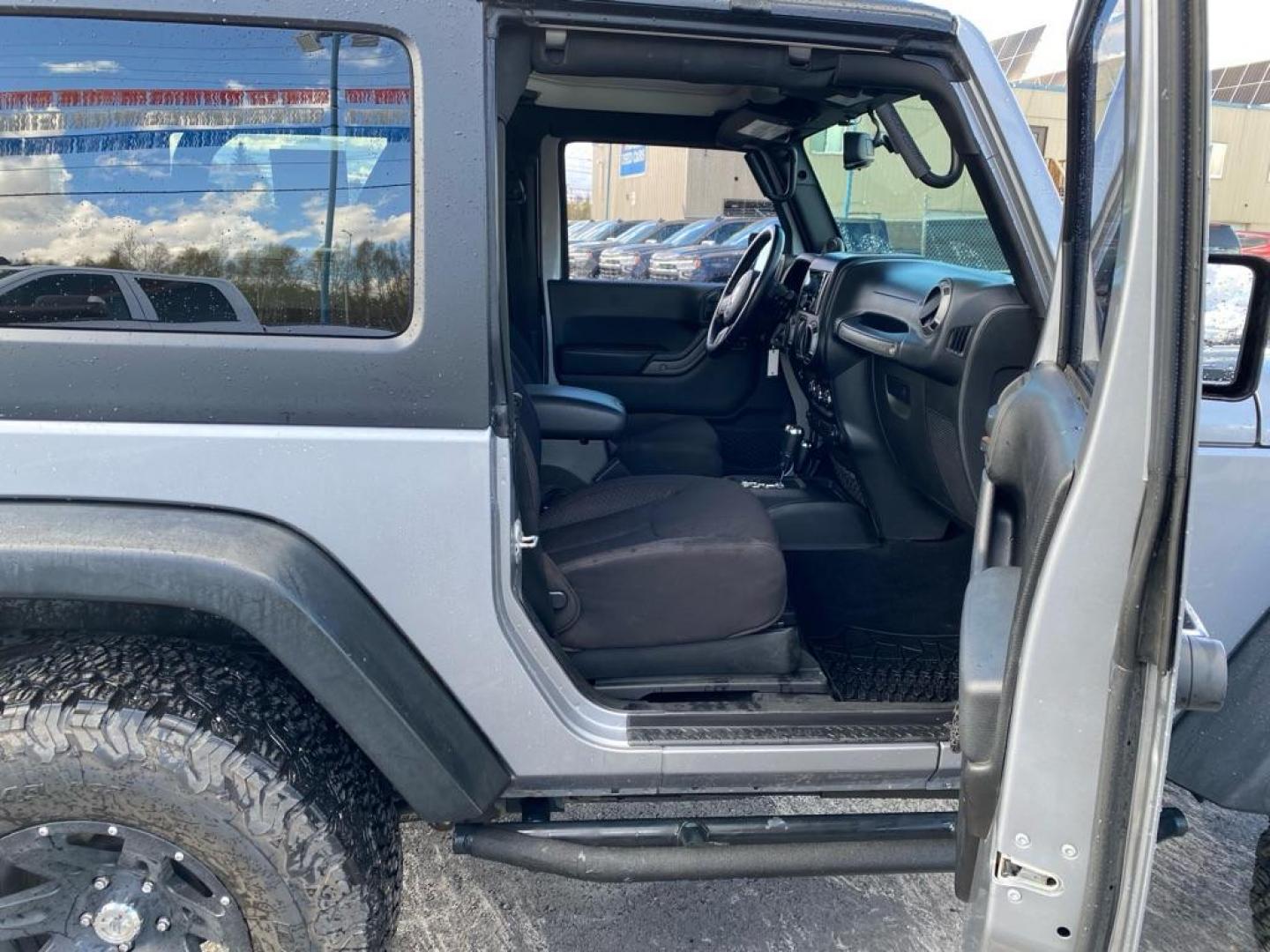 2013 GRAY JEEP WRANGLER SPORT (1C4AJWAG9DL) with an 3.6L engine, Automatic transmission, located at 2525 S. Cushman, Fairbanks, AK, 99701, (907) 452-5707, 64.824036, -147.712311 - Photo#4