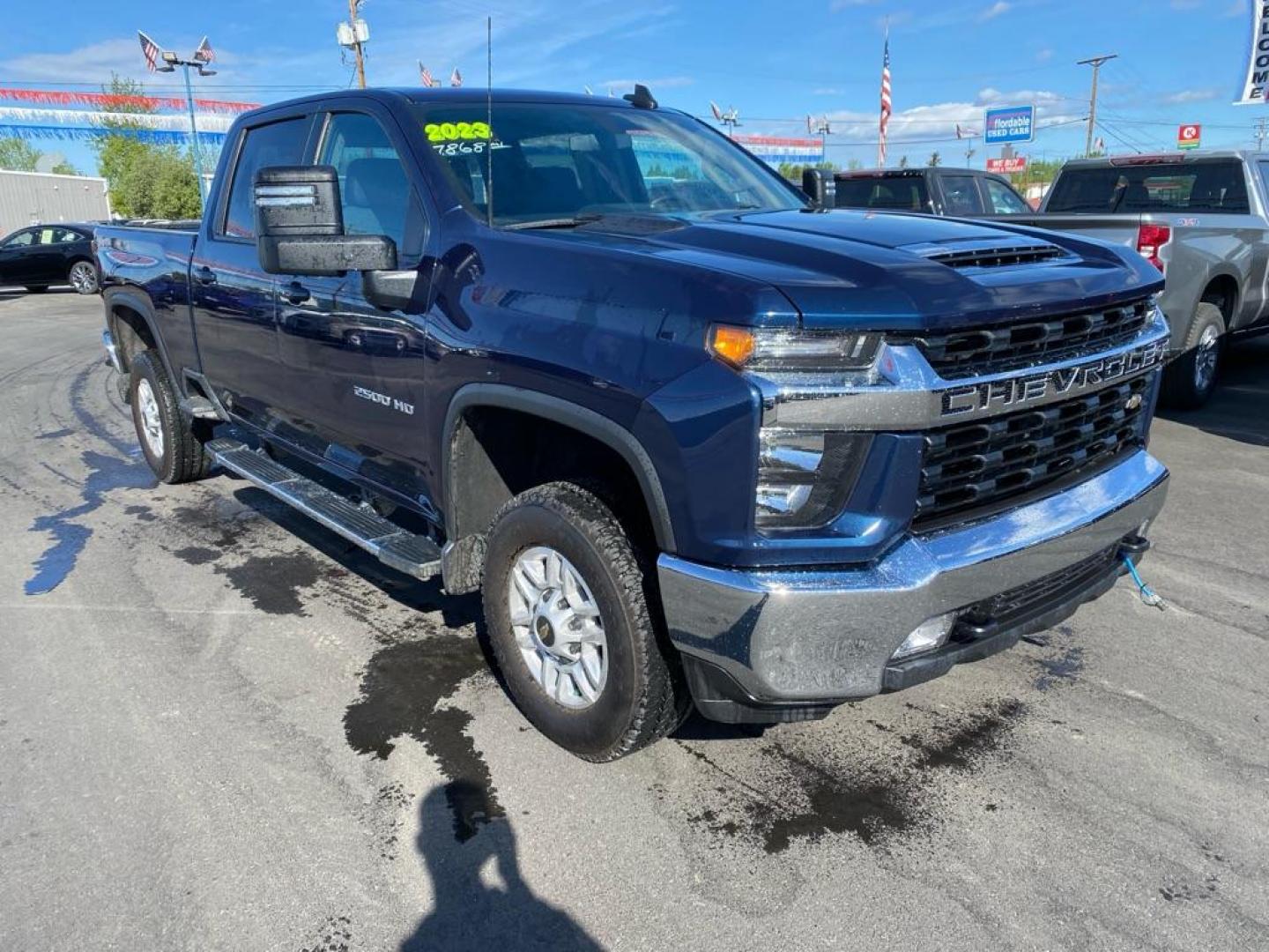 2023 BLUE CHEVROLET SILVERADO 2500 HEAVY DUTY LT (2GC4YNE79P1) with an 6.6L engine, Automatic transmission, located at 2525 S. Cushman, Fairbanks, AK, 99701, (907) 452-5707, 64.824036, -147.712311 - Photo#1