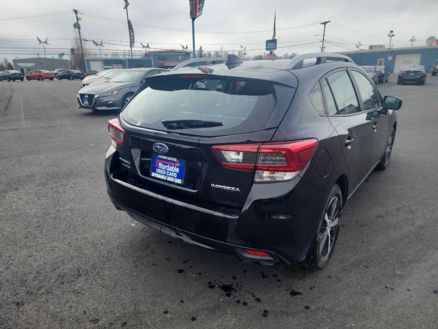 2023 BLACK SUBARU IMPREZA PREMIUM (4S3GTAV67P3) with an 2.0L engine, Automatic transmission, located at 2525 S. Cushman, Fairbanks, AK, 99701, (907) 452-5707, 64.824036, -147.712311 - Photo#1