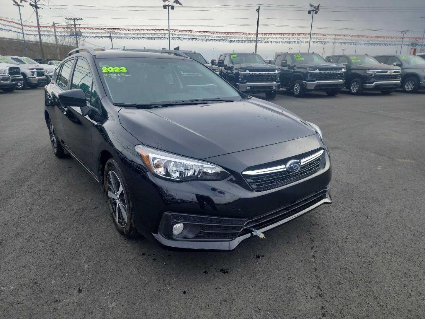 2023 BLACK SUBARU IMPREZA PREMIUM (4S3GTAV67P3) with an 2.0L engine, Automatic transmission, located at 2525 S. Cushman, Fairbanks, AK, 99701, (907) 452-5707, 64.824036, -147.712311 - Photo#2