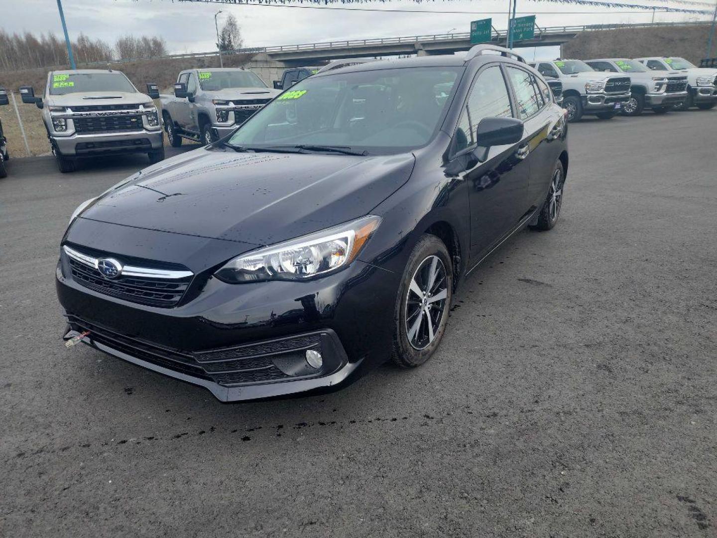 2023 BLACK SUBARU IMPREZA PREMIUM (4S3GTAV67P3) with an 2.0L engine, Automatic transmission, located at 2525 S. Cushman, Fairbanks, AK, 99701, (907) 452-5707, 64.824036, -147.712311 - Photo#4