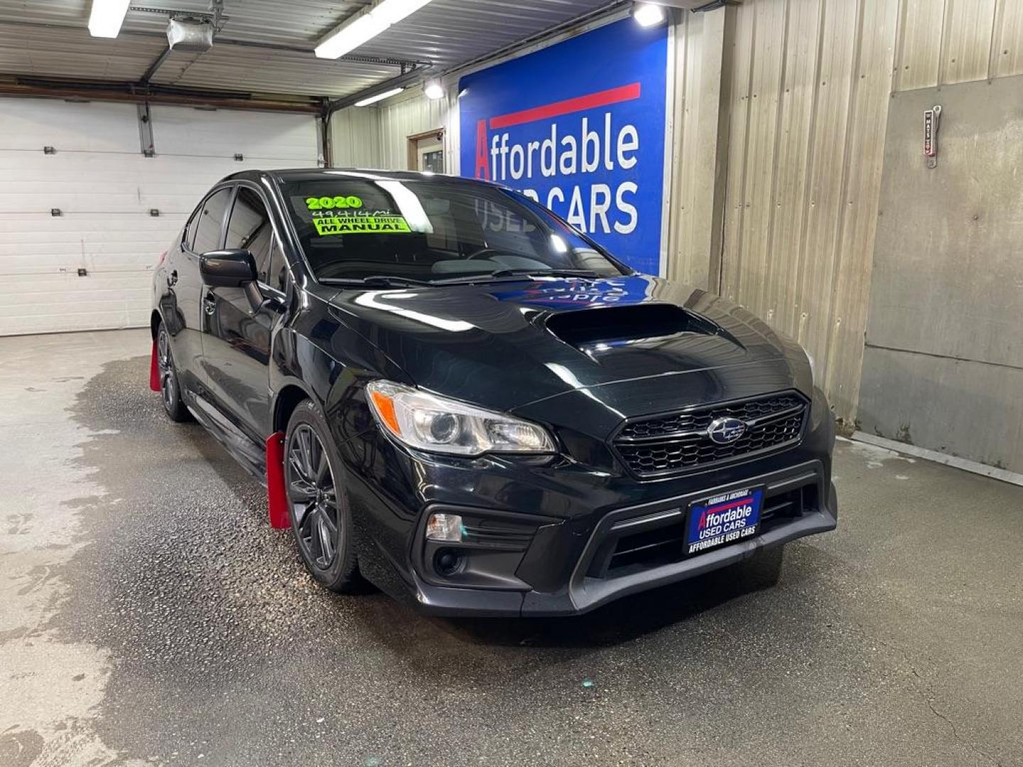 2020 BLACK SUBARU WRX (JF1VA1A68L9) with an 2.0L engine, 6-Speed Manual transmission, located at 2525 S. Cushman, Fairbanks, AK, 99701, (907) 452-5707, 64.824036, -147.712311 - Photo#0