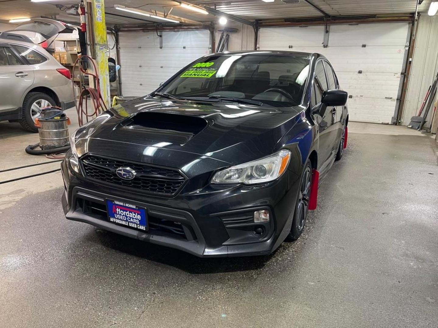 2020 BLACK SUBARU WRX (JF1VA1A68L9) with an 2.0L engine, 6-Speed Manual transmission, located at 2525 S. Cushman, Fairbanks, AK, 99701, (907) 452-5707, 64.824036, -147.712311 - Photo#1