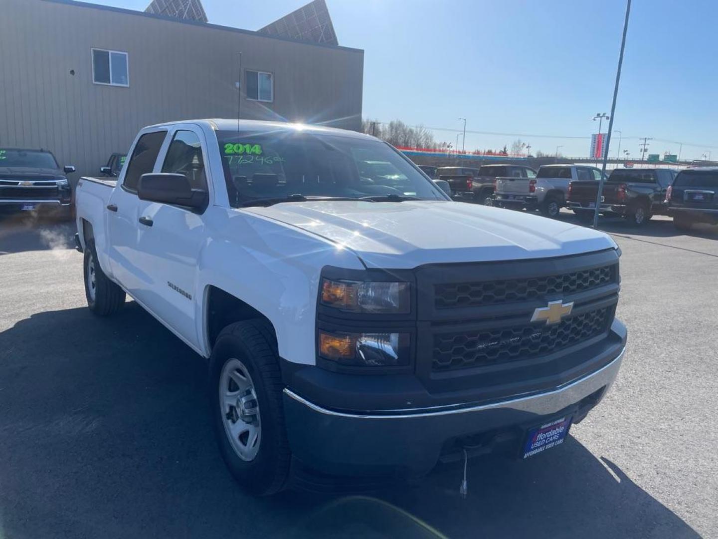 2014 WHITE CHEVROLET SILVERADO 1500 (3GCUKPEH2EG) with an 4.3L engine, Automatic transmission, located at 2525 S. Cushman, Fairbanks, AK, 99701, (907) 452-5707, 64.824036, -147.712311 - Photo#0