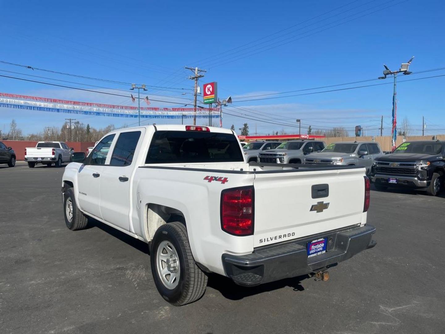 2014 WHITE CHEVROLET SILVERADO 1500 (3GCUKPEH2EG) with an 4.3L engine, Automatic transmission, located at 2525 S. Cushman, Fairbanks, AK, 99701, (907) 452-5707, 64.824036, -147.712311 - Photo#2