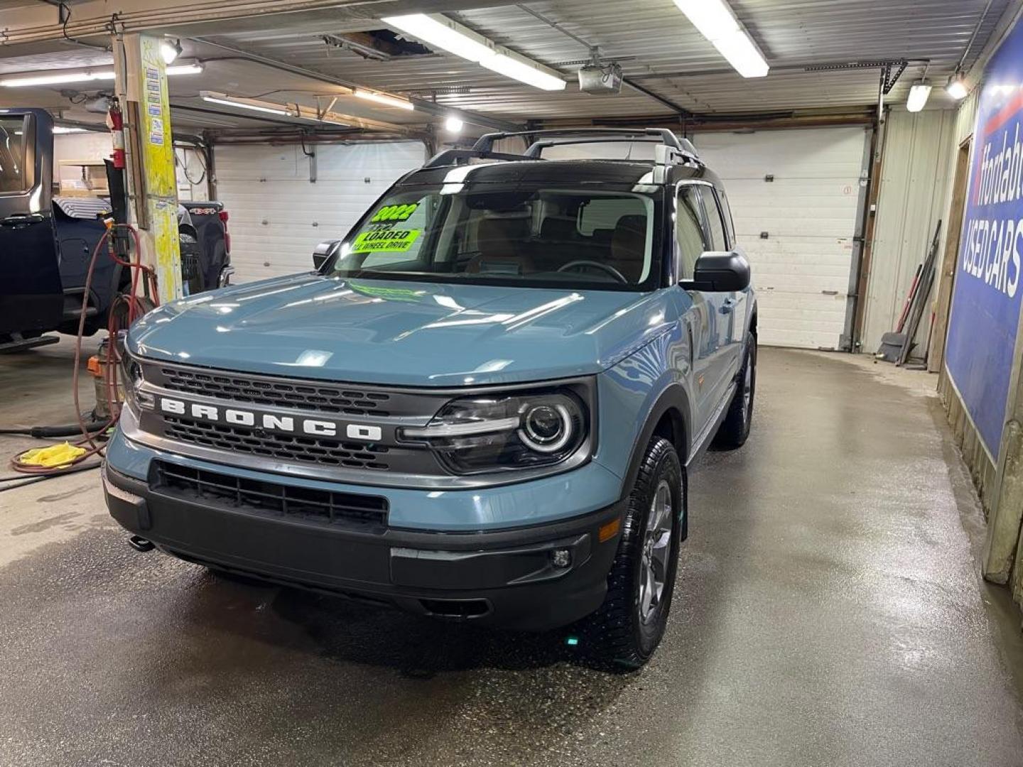 2022 BLUE FORD BRONCO SPORT BADLANDS (3FMCR9D91NR) with an 2.0L engine, Automatic transmission, located at 2525 S. Cushman, Fairbanks, AK, 99701, (907) 452-5707, 64.824036, -147.712311 - Photo#1