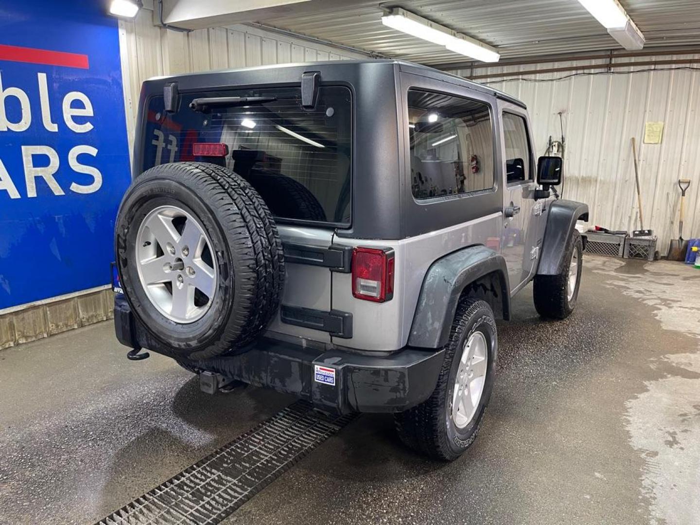 2013 GRAY JEEP WRANGLER SPORT (1C4AJWAG5DL) with an 3.6L engine, Automatic transmission, located at 2525 S. Cushman, Fairbanks, AK, 99701, (907) 452-5707, 64.824036, -147.712311 - Photo#2