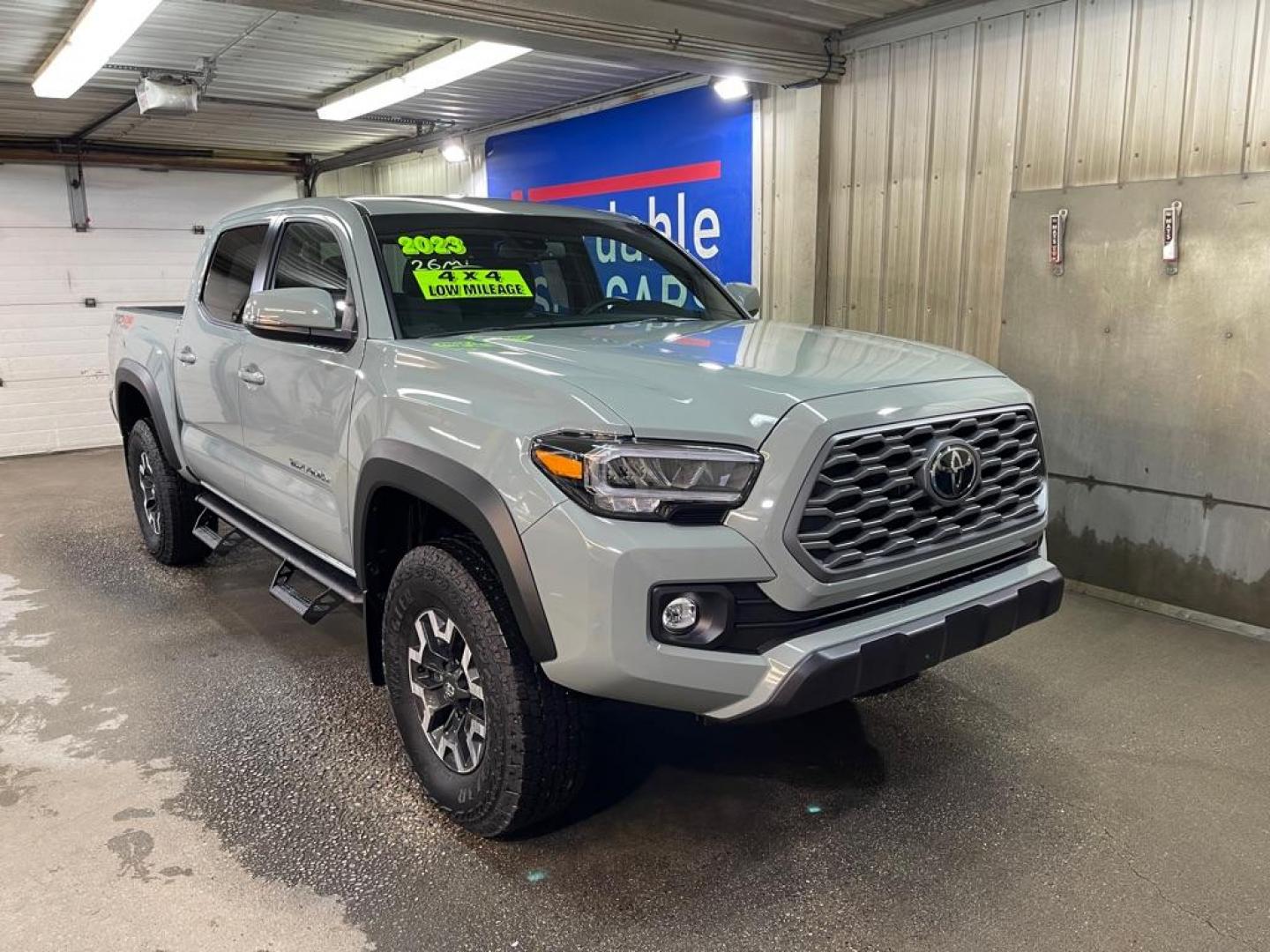 2023 GREEN TOYOTA TACOMA DOUBLE CAB (3TYCZ5AN7PT) with an 3.5L engine, Automatic transmission, located at 2525 S. Cushman, Fairbanks, AK, 99701, (907) 452-5707, 64.824036, -147.712311 - Photo#0