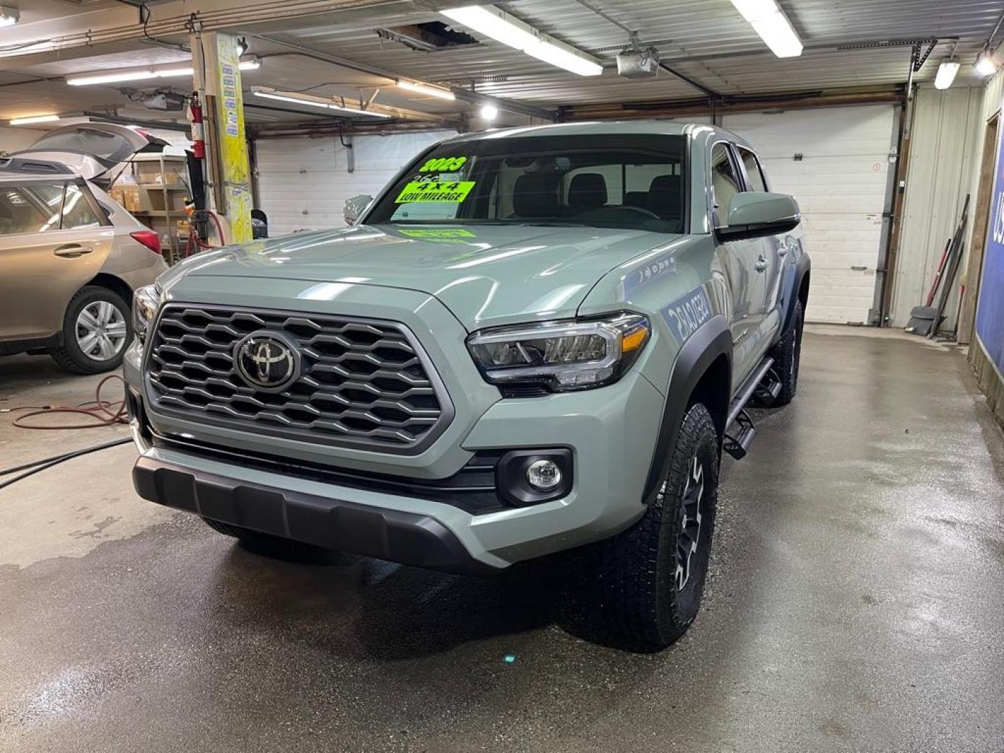 2023 GREEN TOYOTA TACOMA DOUBLE CAB (3TYCZ5AN7PT) with an 3.5L engine, Automatic transmission, located at 2525 S. Cushman, Fairbanks, AK, 99701, (907) 452-5707, 64.824036, -147.712311 - Photo#1