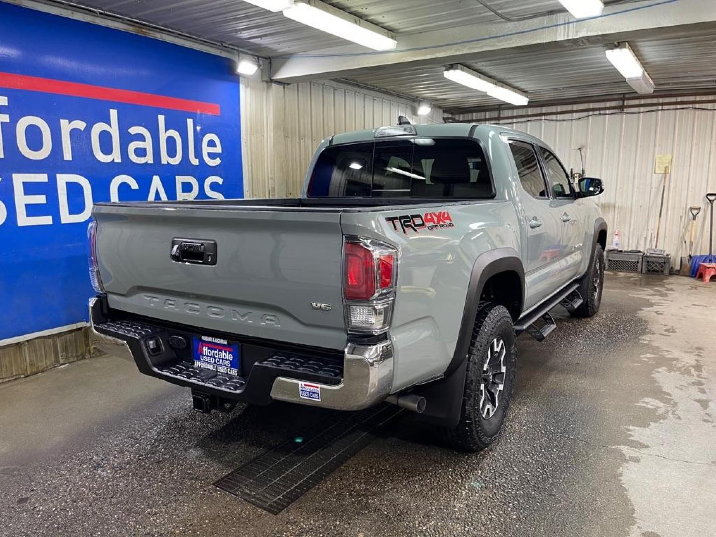 2023 GREEN TOYOTA TACOMA DOUBLE CAB (3TYCZ5AN7PT) with an 3.5L engine, Automatic transmission, located at 2525 S. Cushman, Fairbanks, AK, 99701, (907) 452-5707, 64.824036, -147.712311 - Photo#2