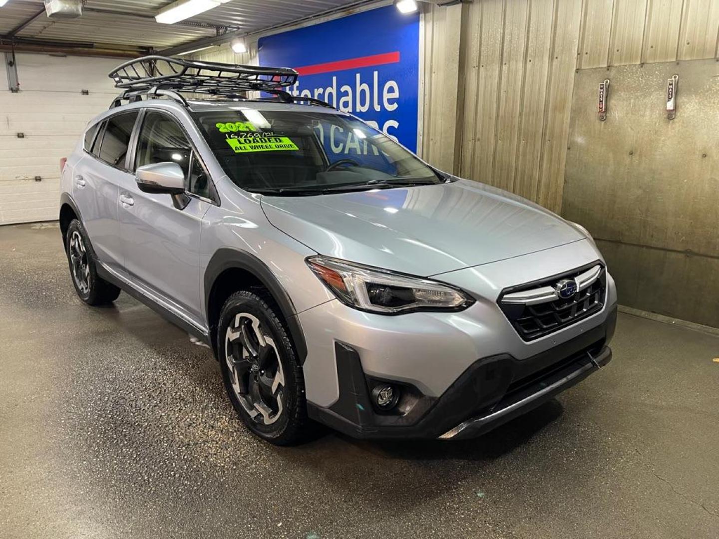 2021 SILVER SUBARU CROSSTREK LIMITED (JF2GTHMCXM8) with an 2.5L engine, Automatic transmission, located at 2525 S. Cushman, Fairbanks, AK, 99701, (907) 452-5707, 64.824036, -147.712311 - Photo#0