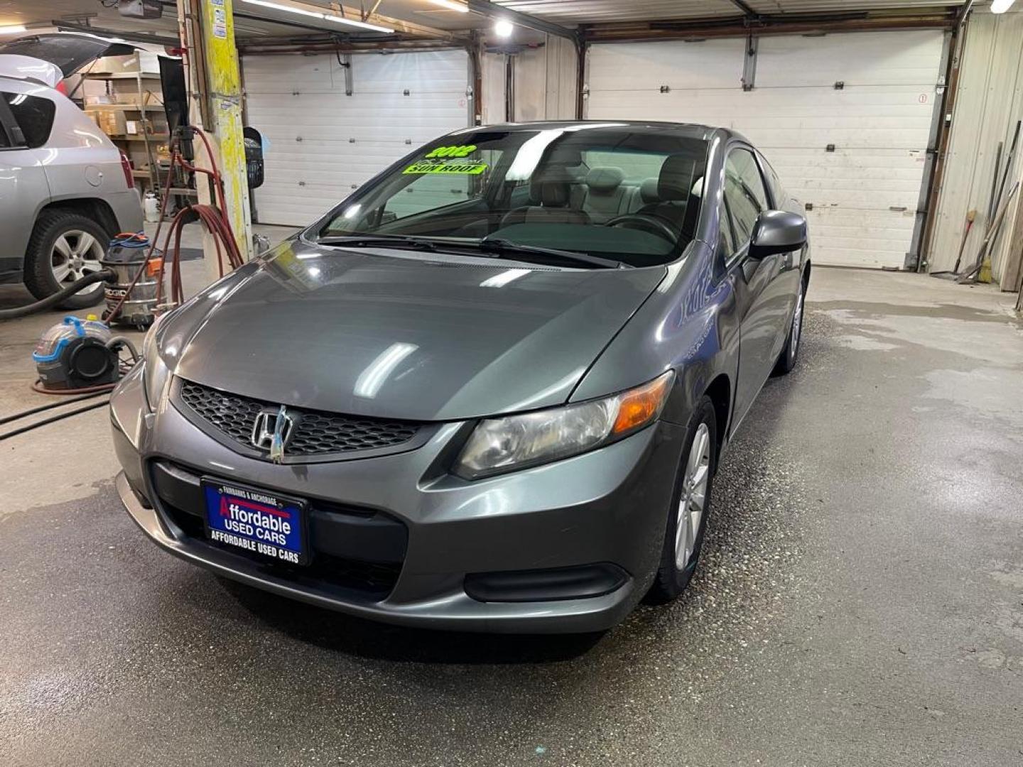 2012 GRAY HONDA CIVIC EX (2HGFG3B84CH) with an 1.8L engine, Automatic transmission, located at 2525 S. Cushman, Fairbanks, AK, 99701, (907) 452-5707, 64.824036, -147.712311 - Photo#1