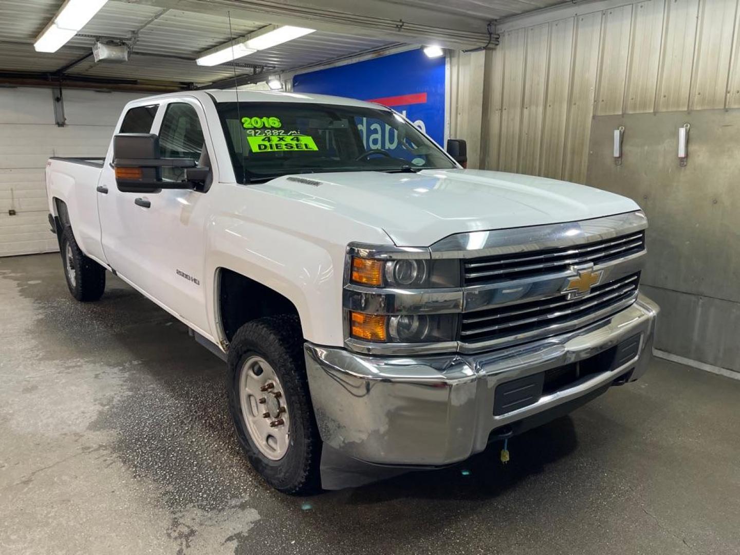 2016 WHITE CHEVROLET SILVERADO 2500 HEAVY DUTY (1GC1KUE82GF) with an 6.6L engine, Automatic transmission, located at 2525 S. Cushman, Fairbanks, AK, 99701, (907) 452-5707, 64.824036, -147.712311 - Photo#0