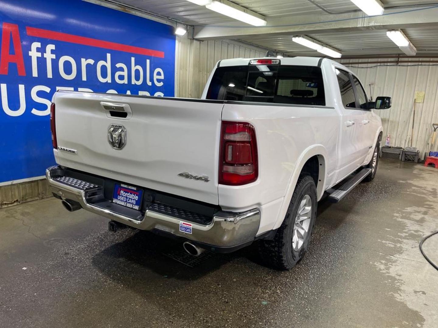 2020 WHITE RAM 1500 LARAMIE (1C6SRFRTXLN) with an 5.7L engine, Automatic transmission, located at 2525 S. Cushman, Fairbanks, AK, 99701, (907) 452-5707, 64.824036, -147.712311 - Photo#2