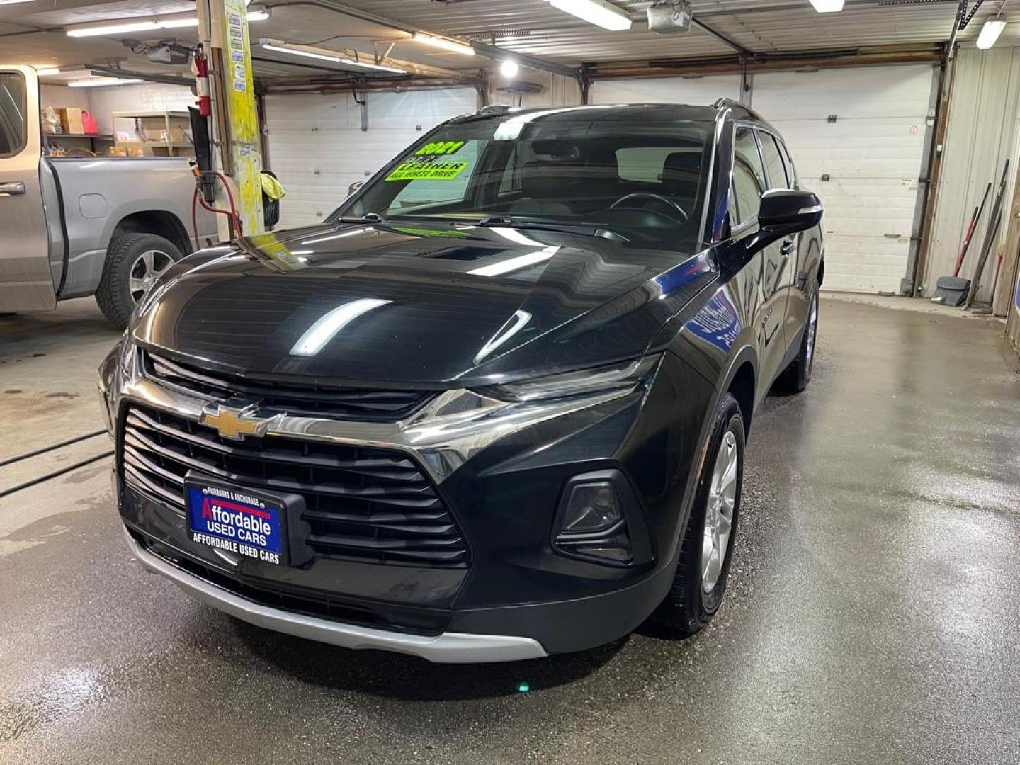 2021 BLACK CHEVROLET BLAZER 3LT (3GNKBJRS9MS) with an 3.6L engine, Automatic transmission, located at 2525 S. Cushman, Fairbanks, AK, 99701, (907) 452-5707, 64.824036, -147.712311 - Photo#1