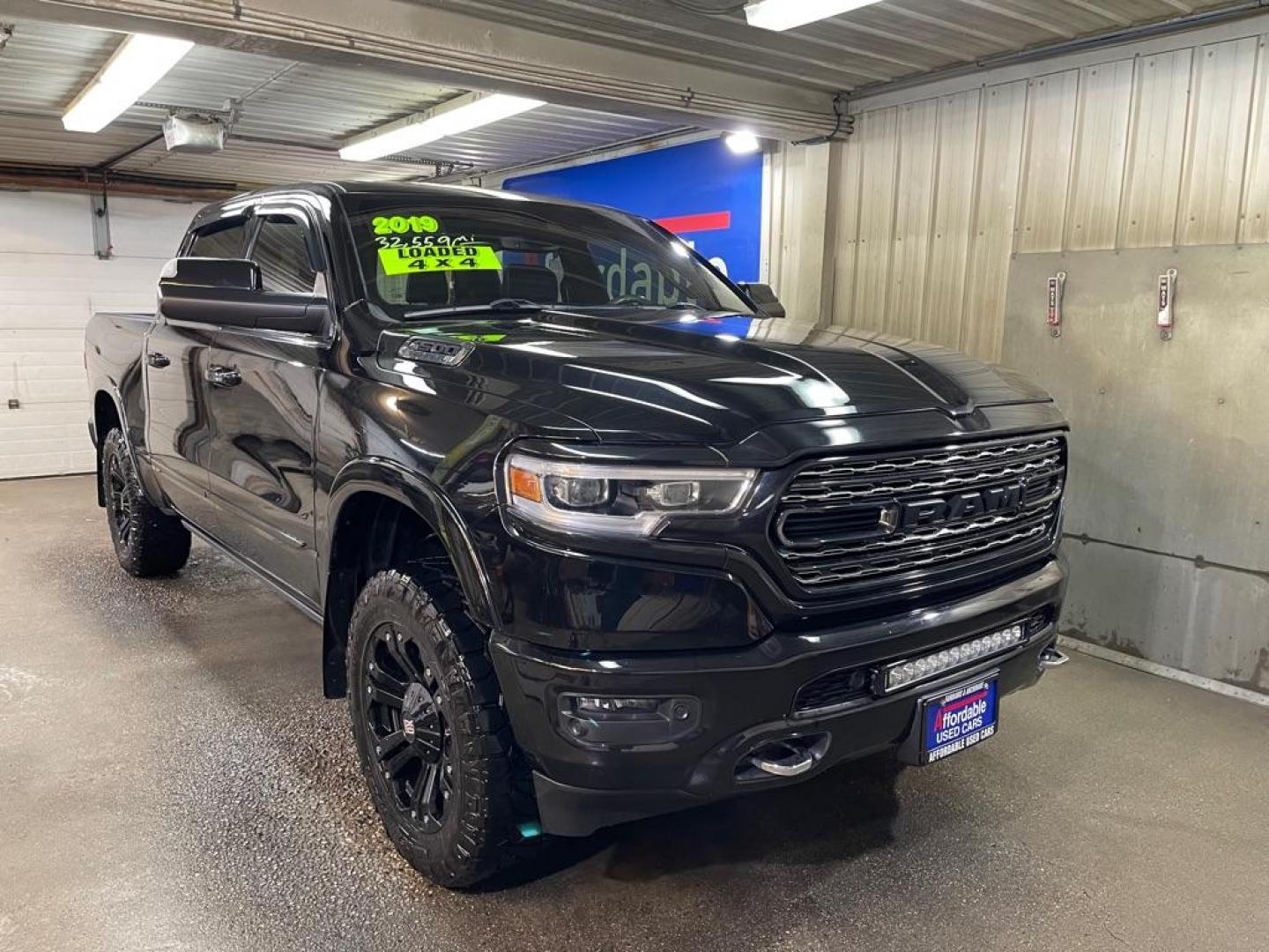 2019 BLACK RAM 1500 LIMITED (1C6SRFHT5KN) with an 5.7L engine, Automatic transmission, located at 2525 S. Cushman, Fairbanks, AK, 99701, (907) 452-5707, 64.824036, -147.712311 - Photo#0