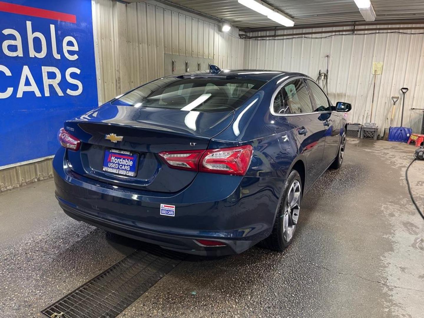 2022 BLUE CHEVROLET MALIBU LT (1G1ZD5ST7NF) with an 1.5L engine, Continuously Variable transmission, located at 2525 S. Cushman, Fairbanks, AK, 99701, (907) 452-5707, 64.824036, -147.712311 - Photo#2