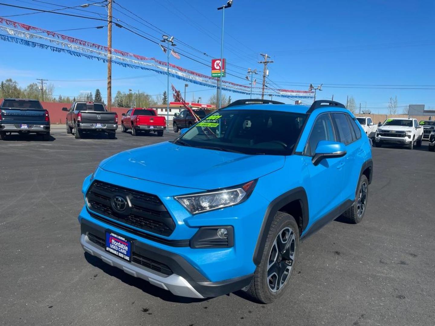 2021 BLUE TOYOTA RAV4 ADVENTURE (2T3J1RFV9MW) with an 2.5L engine, Automatic transmission, located at 2525 S. Cushman, Fairbanks, AK, 99701, (907) 452-5707, 64.824036, -147.712311 - Photo#1