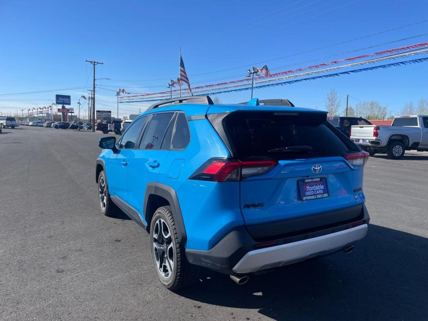 2021 BLUE TOYOTA RAV4 ADVENTURE (2T3J1RFV9MW) with an 2.5L engine, Automatic transmission, located at 2525 S. Cushman, Fairbanks, AK, 99701, (907) 452-5707, 64.824036, -147.712311 - Photo#2