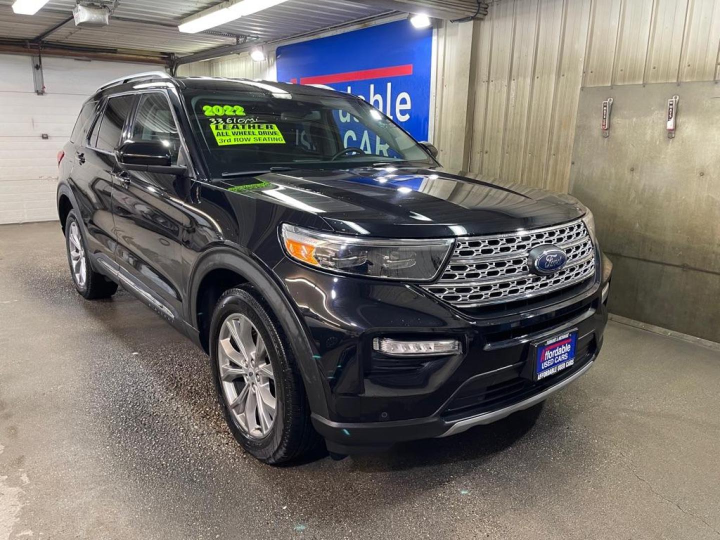 2022 BLACK FORD EXPLORER LIMITED (1FMSK8FH4NG) with an 2.3L engine, Automatic transmission, located at 2525 S. Cushman, Fairbanks, AK, 99701, (907) 452-5707, 64.824036, -147.712311 - Photo#0