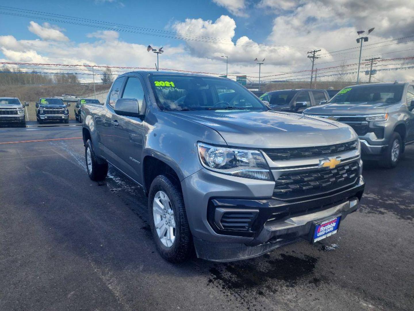 2021 GRAY CHEVROLET COLORADO LT (1GCHTCEA0M1) with an 2.5L engine, Automatic transmission, located at 2525 S. Cushman, Fairbanks, AK, 99701, (907) 452-5707, 64.824036, -147.712311 - Photo#0