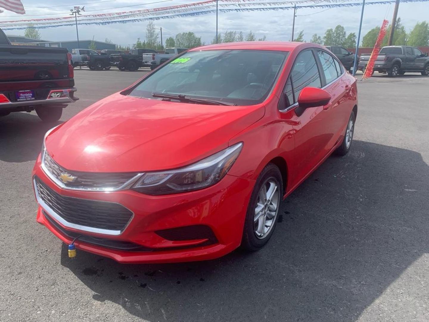 2016 RED CHEVROLET CRUZE LT (1G1BE5SM7G7) with an 1.4L engine, Automatic transmission, located at 2525 S. Cushman, Fairbanks, AK, 99701, (907) 452-5707, 64.824036, -147.712311 - Photo#1