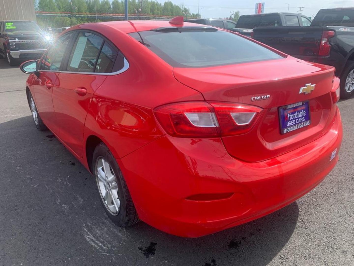 2016 RED CHEVROLET CRUZE LT (1G1BE5SM7G7) with an 1.4L engine, Automatic transmission, located at 2525 S. Cushman, Fairbanks, AK, 99701, (907) 452-5707, 64.824036, -147.712311 - Photo#2