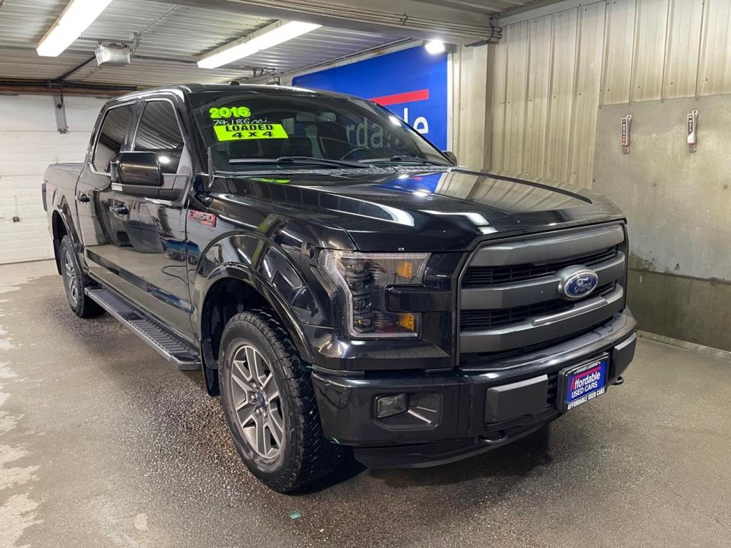 2016 BLACK FORD F150 5.0L SUPERCREW (1FTEW1EF8GK) with an 5.0L engine, Automatic transmission, located at 2525 S. Cushman, Fairbanks, AK, 99701, (907) 452-5707, 64.824036, -147.712311 - Photo#0