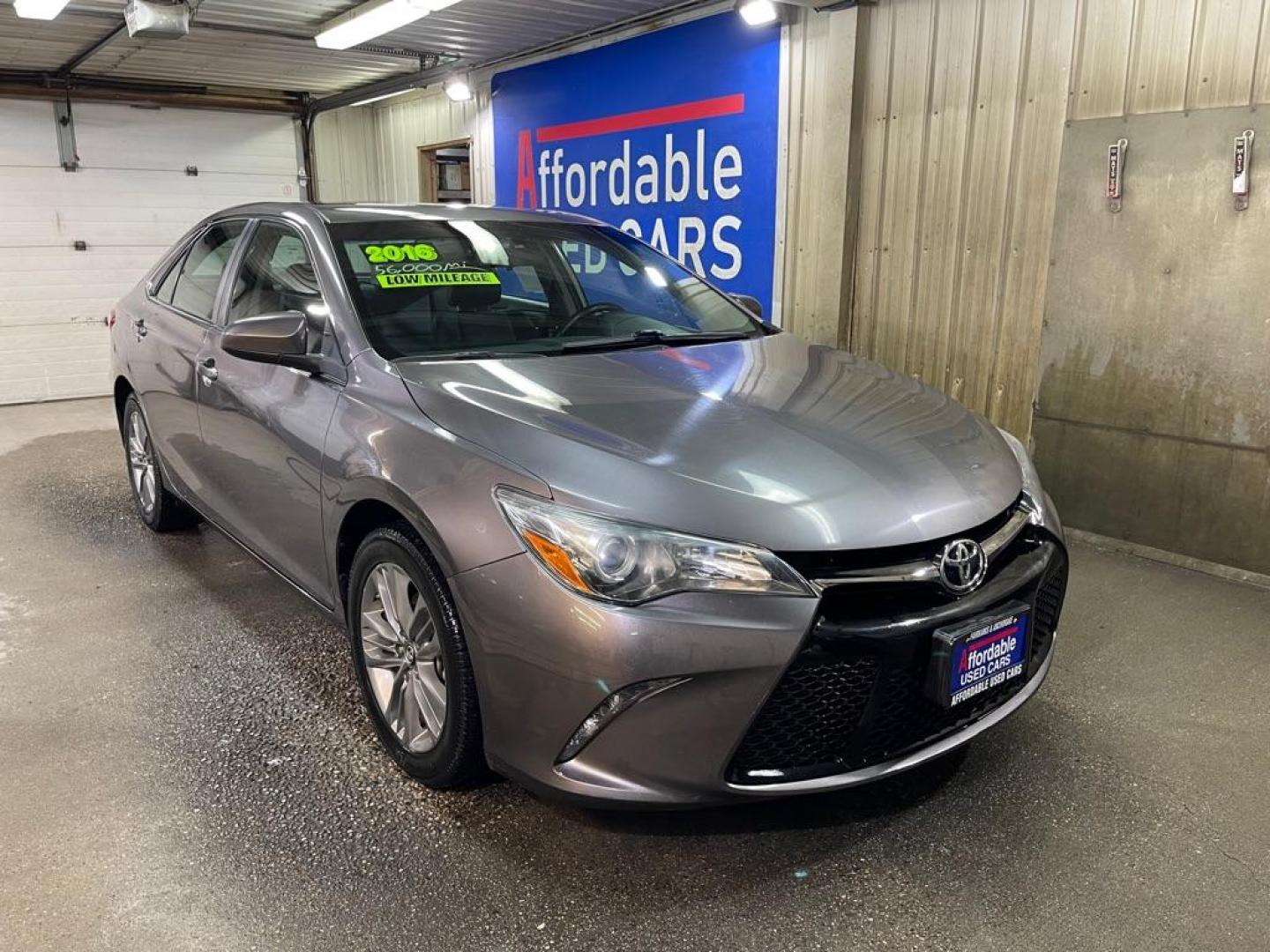 2016 GRAY TOYOTA CAMRY LE (4T1BF1FK8GU) with an 2.5L engine, Automatic transmission, located at 2525 S. Cushman, Fairbanks, AK, 99701, (907) 452-5707, 64.824036, -147.712311 - Photo#0