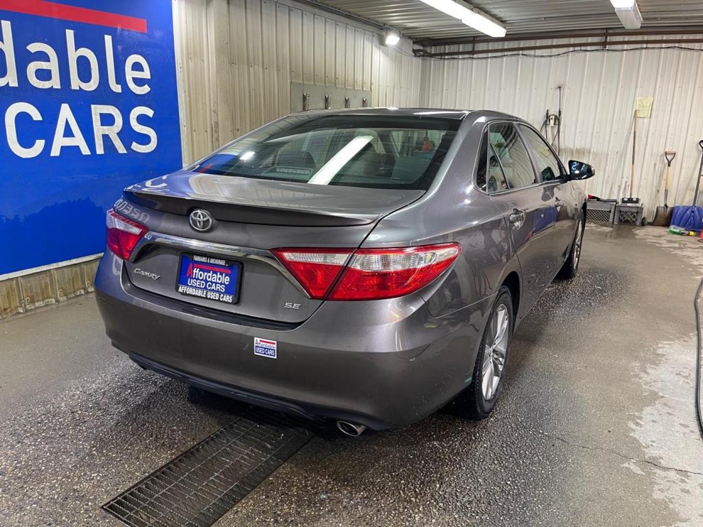 2016 GRAY TOYOTA CAMRY LE (4T1BF1FK8GU) with an 2.5L engine, Automatic transmission, located at 2525 S. Cushman, Fairbanks, AK, 99701, (907) 452-5707, 64.824036, -147.712311 - Photo#2