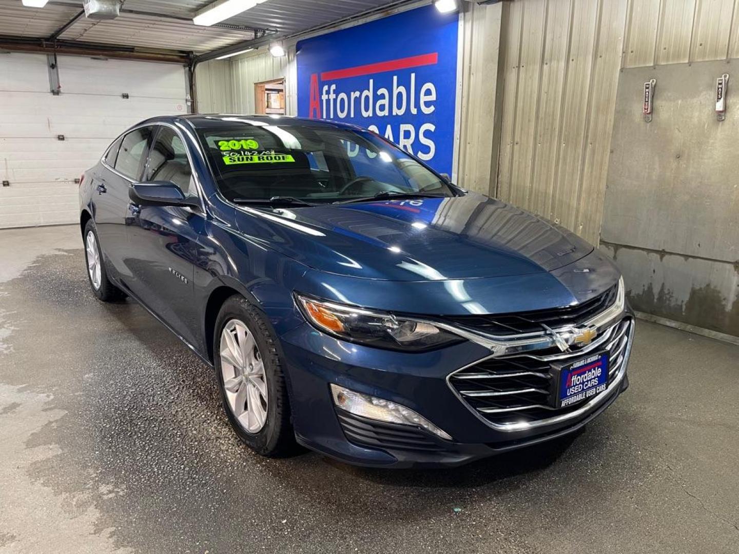 2019 BLUE CHEVROLET MALIBU LT (1G1ZD5ST0KF) with an 1.5L engine, Continuously Variable transmission, located at 2525 S. Cushman, Fairbanks, AK, 99701, (907) 452-5707, 64.824036, -147.712311 - Photo#0