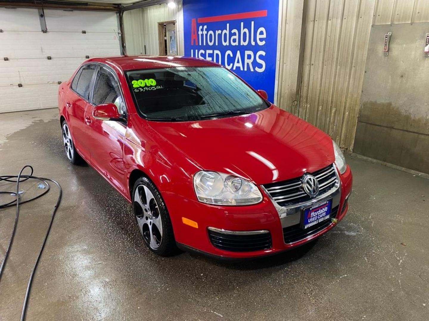 2010 RED VOLKSWAGEN JETTA S (3VWJZ7AJ7AM) with an 2.5L engine, Automatic transmission, located at 2525 S. Cushman, Fairbanks, AK, 99701, (907) 452-5707, 64.824036, -147.712311 - Photo#1