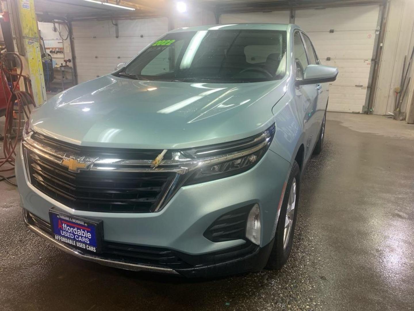 2022 BLUE CHEVROLET EQUINOX LT (2GNAXUEV7N6) with an 1.5L engine, Automatic transmission, located at 2525 S. Cushman, Fairbanks, AK, 99701, (907) 452-5707, 64.824036, -147.712311 - Photo#1