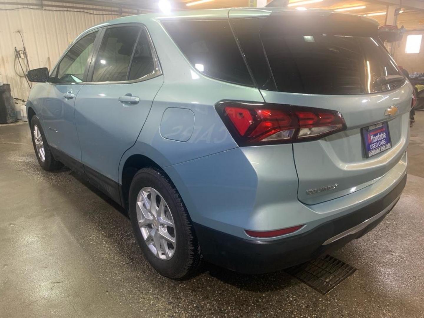 2022 BLUE CHEVROLET EQUINOX LT (2GNAXUEV7N6) with an 1.5L engine, Automatic transmission, located at 2525 S. Cushman, Fairbanks, AK, 99701, (907) 452-5707, 64.824036, -147.712311 - Photo#2