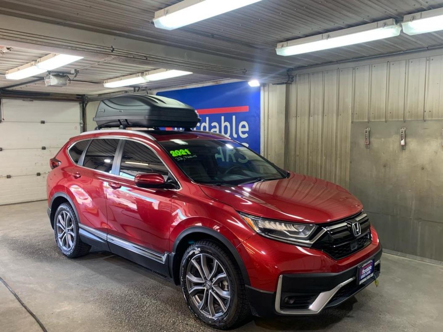 2021 RED HONDA CR-V TOURING (2HKRW2H97MH) with an 1.5L engine, Continuously Variable transmission, located at 2525 S. Cushman, Fairbanks, AK, 99701, (907) 452-5707, 64.824036, -147.712311 - Photo#0