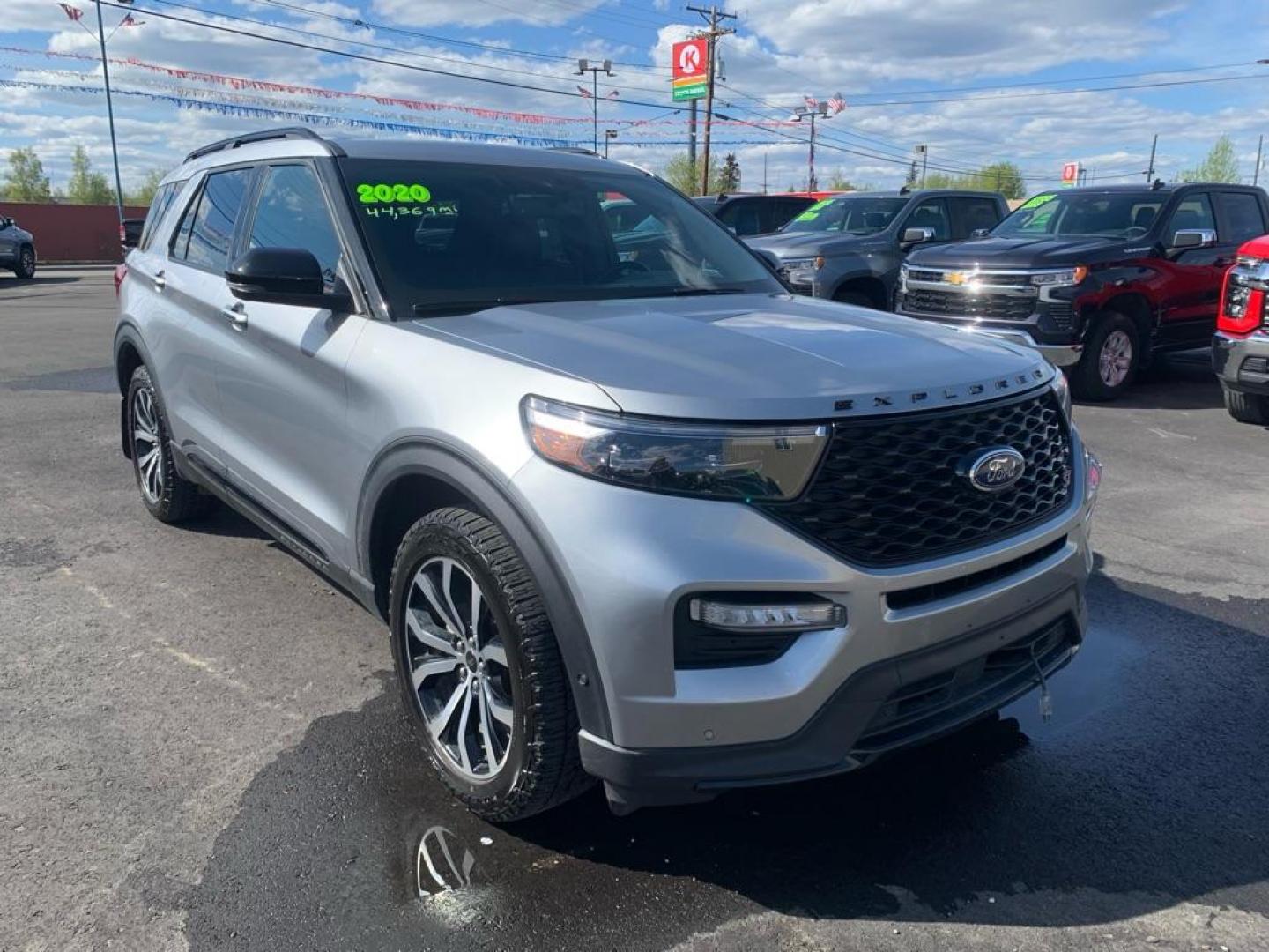 2020 SILVER FORD EXPLORER ST (1FM5K8GC0LG) with an 3.0L engine, Automatic transmission, located at 2525 S. Cushman, Fairbanks, AK, 99701, (907) 452-5707, 64.824036, -147.712311 - Photo#0