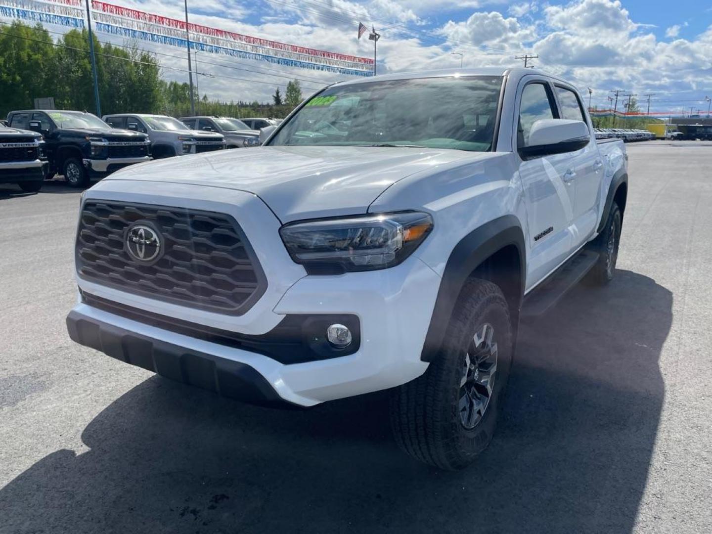 2023 WHITE TOYOTA TACOMA DOUBLE CAB (3TMCZ5AN1PM) with an 3.5L engine, Automatic transmission, located at 2525 S. Cushman, Fairbanks, AK, 99701, (907) 452-5707, 64.824036, -147.712311 - Photo#1