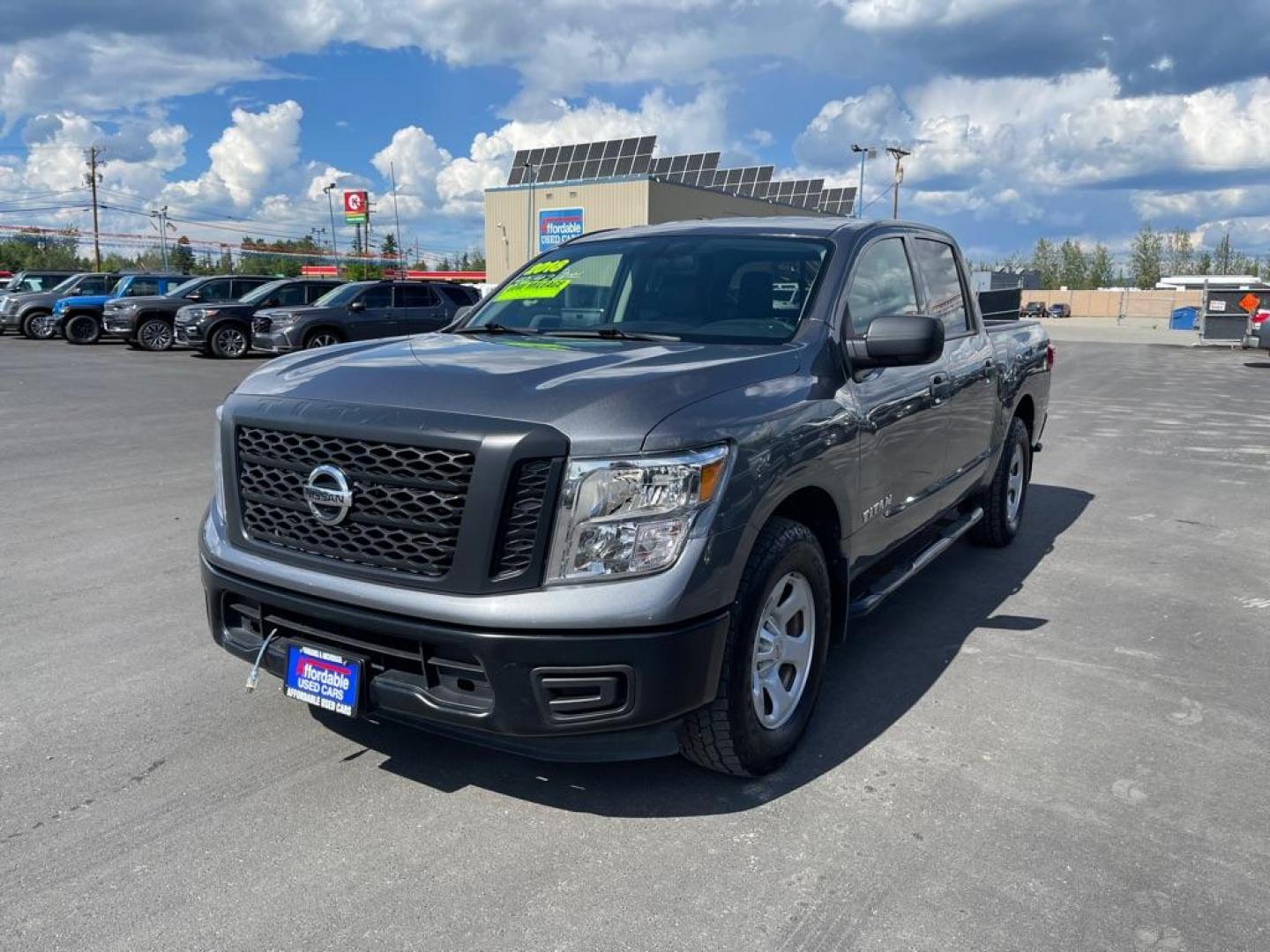 2018 GRAY NISSAN TITAN S (1N6AA1EK8JN) with an 5.6L engine, Automatic transmission, located at 2525 S. Cushman, Fairbanks, AK, 99701, (907) 452-5707, 64.824036, -147.712311 - Photo#1