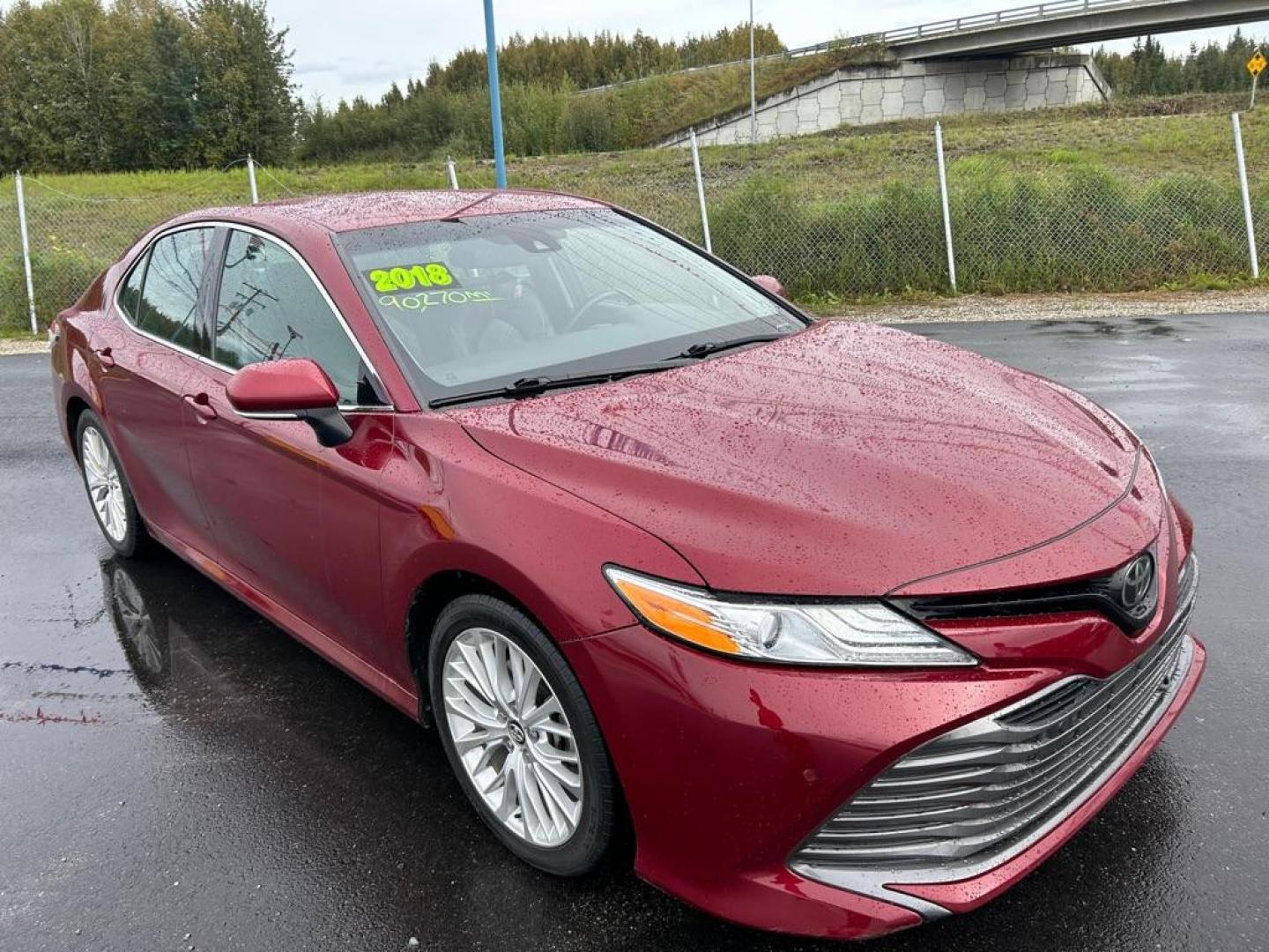 2018 RED TOYOTA CAMRY XLE (4T1B11HK4JU) with an 2.5L engine, Automatic transmission, located at 2525 S. Cushman, Fairbanks, AK, 99701, (907) 452-5707, 64.824036, -147.712311 - Photo#1