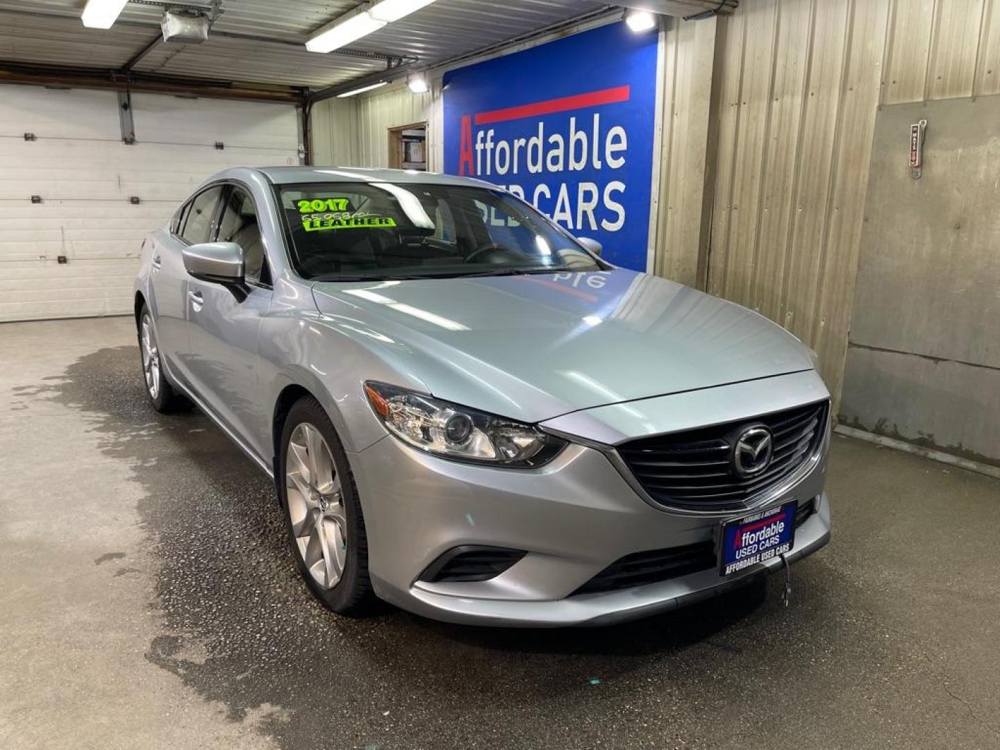 2017 SILVER MAZDA 6 TOURING (JM1GL1V51H1) with an 2.5L engine, Automatic transmission, located at 2525 S. Cushman, Fairbanks, AK, 99701, (907) 452-5707, 64.824036, -147.712311 - Photo#0