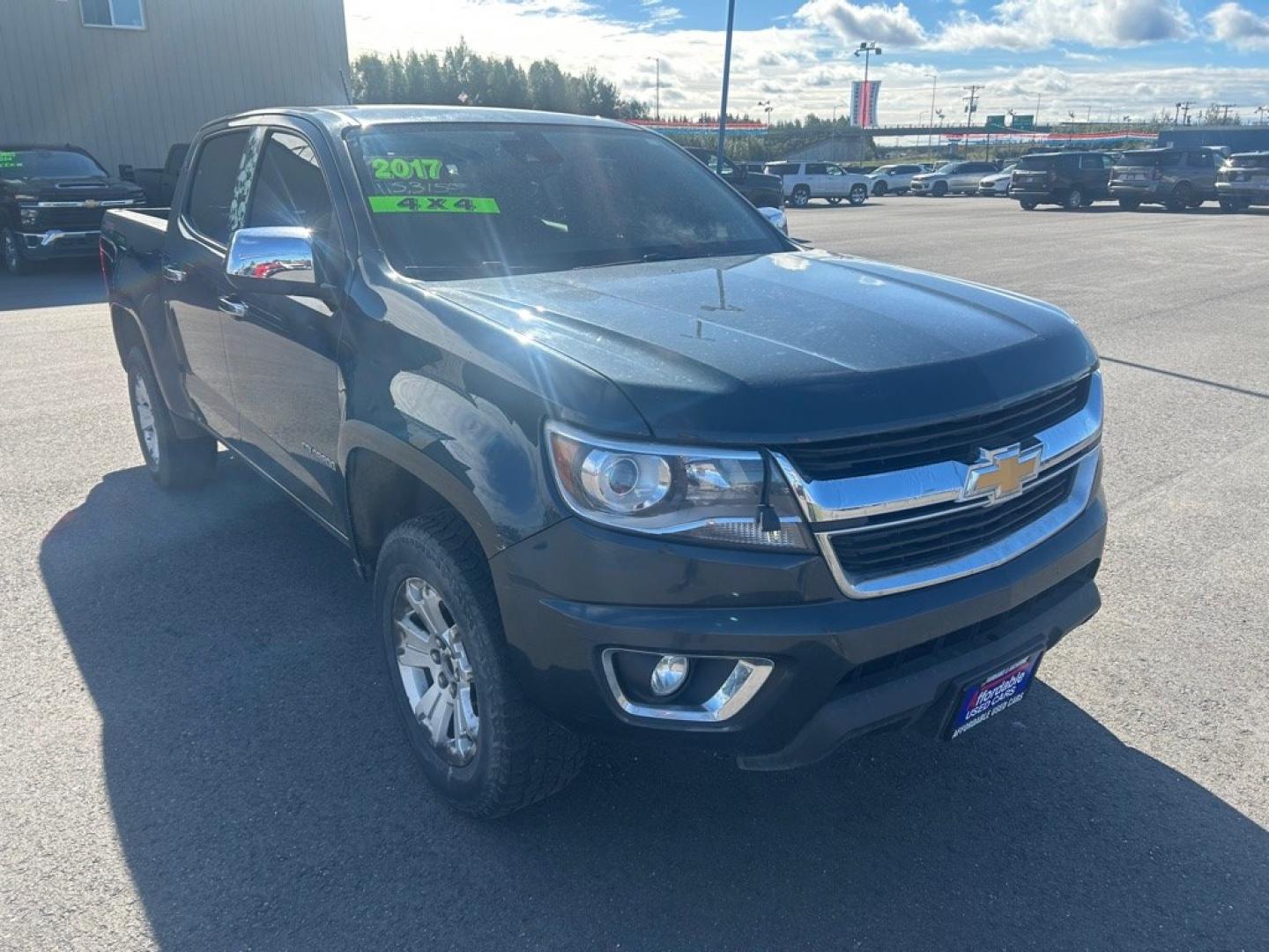 2017 GRAY CHEVROLET COLORADO LT (1GCGTCEN3H1) with an 3.6L engine, Automatic transmission, located at 2525 S. Cushman, Fairbanks, AK, 99701, (907) 452-5707, 64.824036, -147.712311- Photo#1