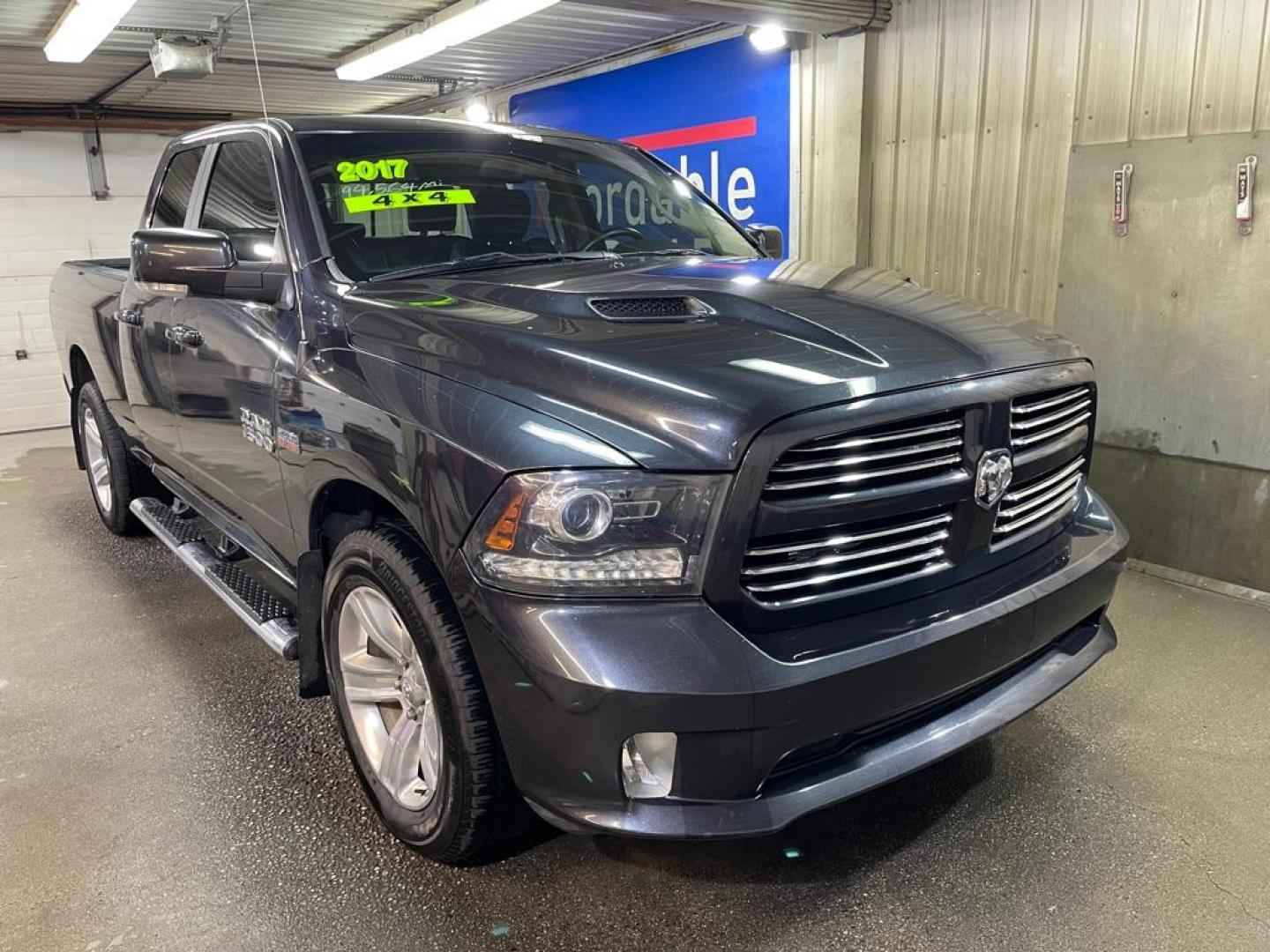 2017 BLACK RAM 1500 SPORT (1C6RR7HT8HS) with an 5.7L engine, Automatic transmission, located at 2525 S. Cushman, Fairbanks, AK, 99701, (907) 452-5707, 64.824036, -147.712311 - Photo#0