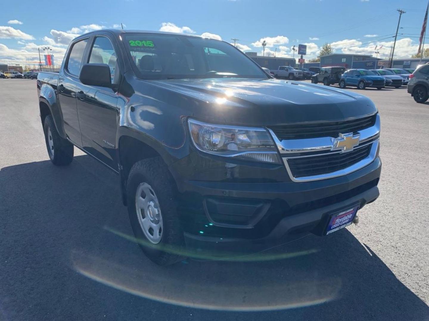 2015 BLACK CHEVROLET COLORADO (1GCGTAE30F1) with an 3.6L engine, Automatic transmission, located at 2525 S. Cushman, Fairbanks, AK, 99701, (907) 452-5707, 64.824036, -147.712311 - Photo#0