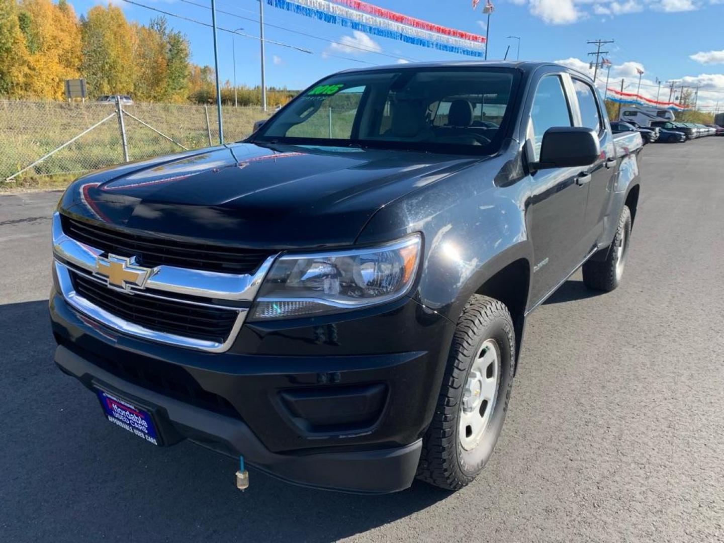 2015 BLACK CHEVROLET COLORADO (1GCGTAE30F1) with an 3.6L engine, Automatic transmission, located at 2525 S. Cushman, Fairbanks, AK, 99701, (907) 452-5707, 64.824036, -147.712311 - Photo#1