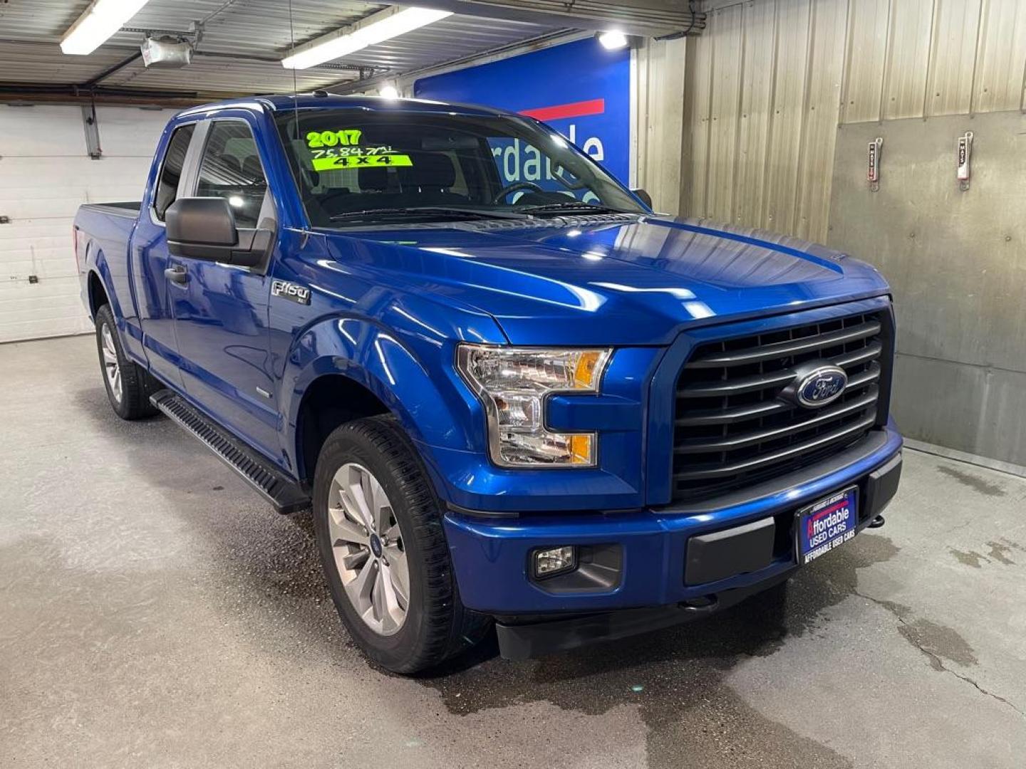 2017 BLUE FORD F150 2.7L SUPER CAB (1FTEX1EP1HF) with an 2.7L engine, Automatic transmission, located at 2525 S. Cushman, Fairbanks, AK, 99701, (907) 452-5707, 64.824036, -147.712311 - Photo#0